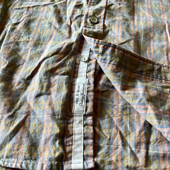 Rag & Bone Fit 2 Plaid Button Up Shirt Men’s XS - Picture 5 of 14